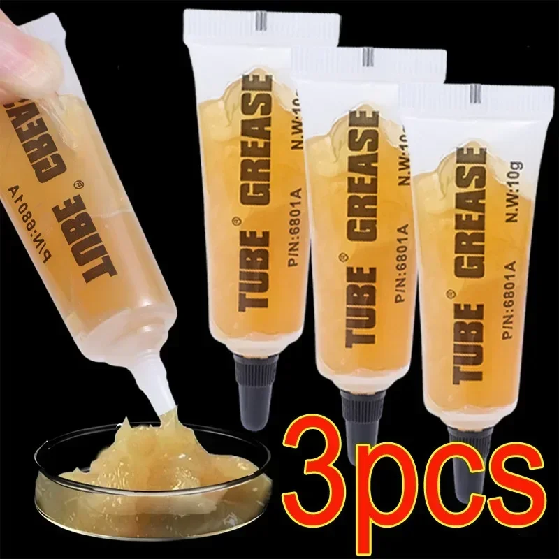 Silicone Grease Lubricant 10g Bearing Gear Chain Grease Professional Machinery Gear Grease Bearing Oil Bicycle Wheel Lubricant Plastic Silicone