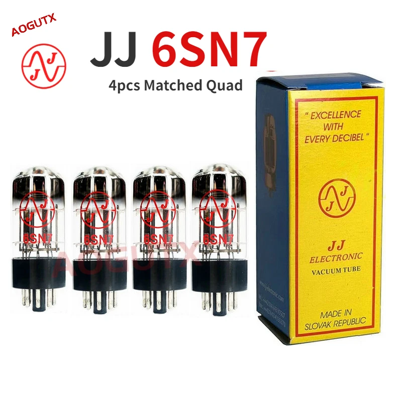 Aogutx JJ 6SN7 Vacuum Tube Replace 6N8P CV181 ECC32 5692 Electron Tube Amplifier Audio Valve Factory Test and Match Genuine 4