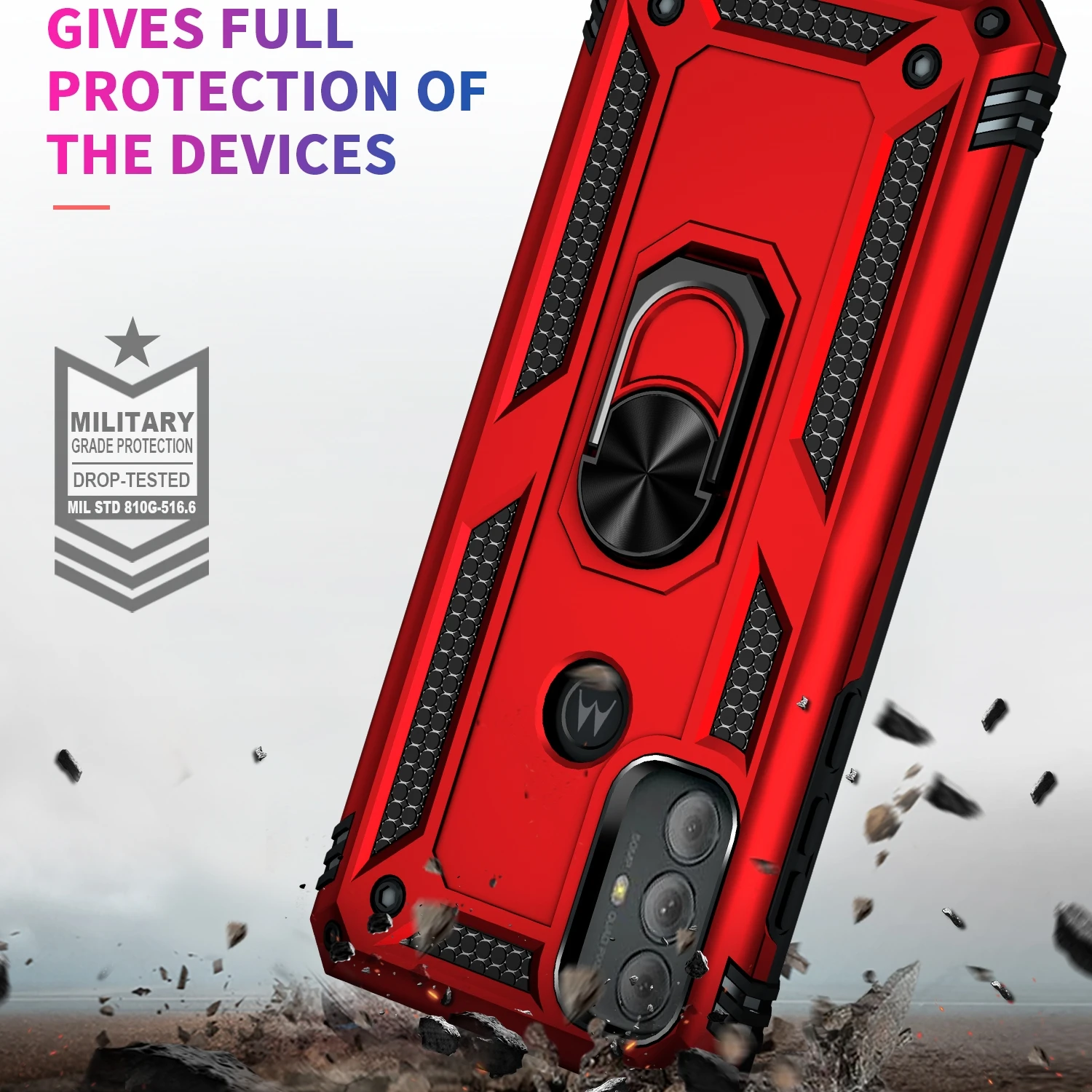 JSFS Military Grade Drop Proof Protective Case with Kickstand