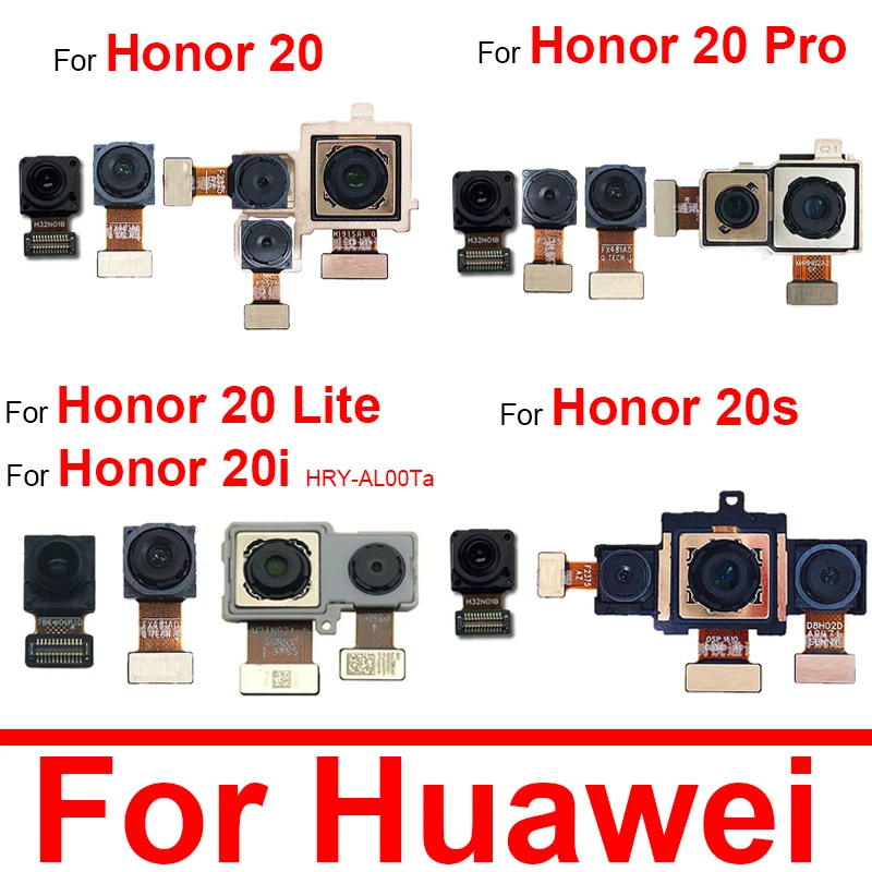 

Front Small & Rear Back Camera For Huawei Honor 20 20S 20Pro 20Lite 20i Main Big Camera Wide Angle Camera With Flex Cable