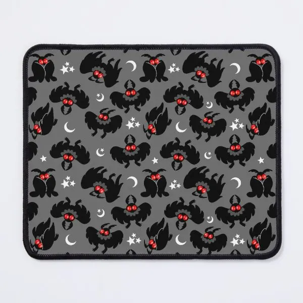 Cute Cryptids Mothman Pattern Mouse Pad Anime Mousepad Mens Gaming Printing Mat Table Gamer Play Computer Carpet Pc Desk