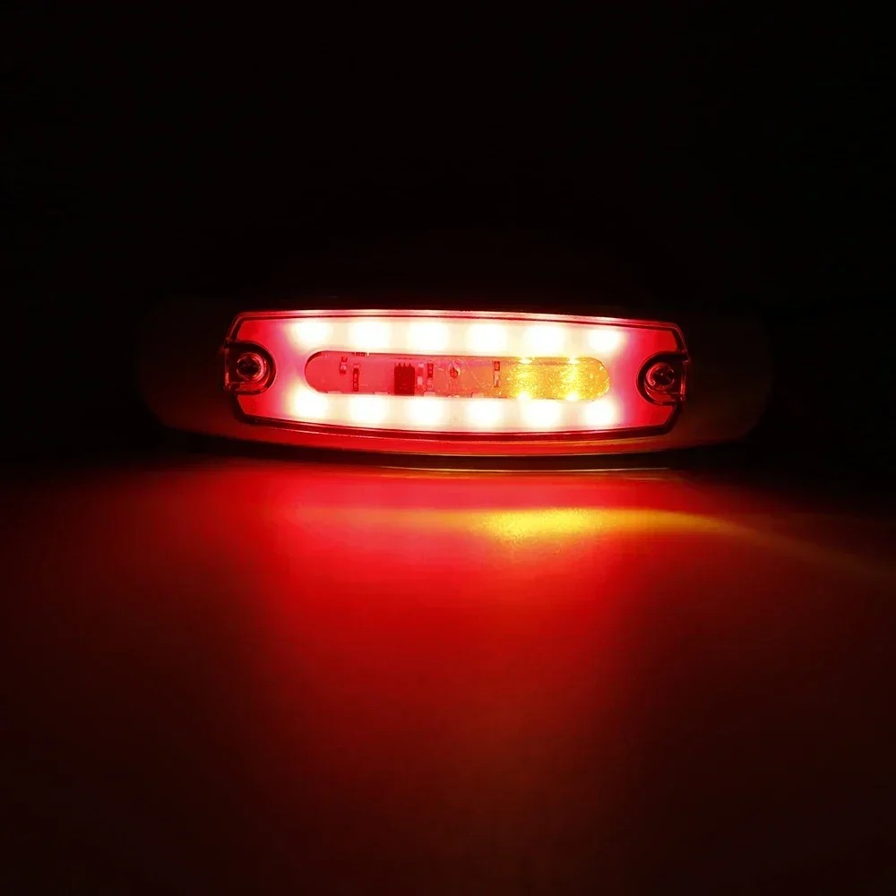 4X 12V 24V SMD 6 LED Luci Marker Laterali Bianche - Foto 4