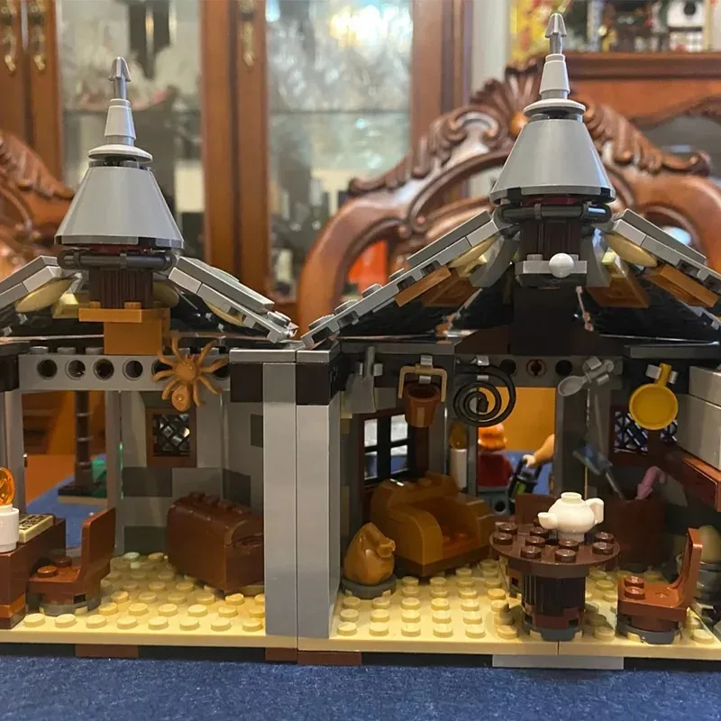 New 496pcs Moc Magical World Wizards Hagrid's Hut Building Blocks Toy Model For Boys Girls Adult Birthday Gift Compatible 75947