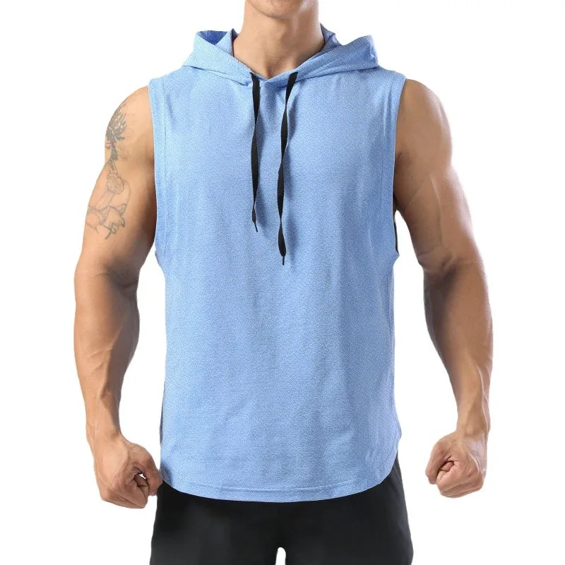 Solid Color 2023 Brand New Men’s Tank Tops Vest Sleeveless Tees For Male Hooded Man Vests Tops Hip Hop Men Tank Top T shirt Best Sellers In Men's Clothing