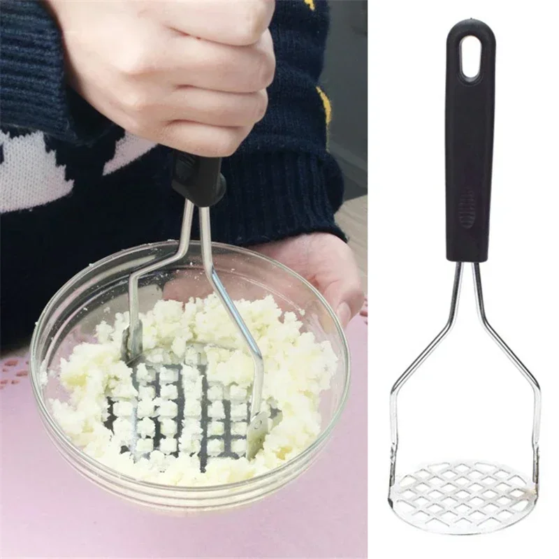 Stainless Steel Potato Masher Ricer Kitchen Gadget Puree Garlic Presser Vegetable Fruit Press Maker Cooking Tools Accessories