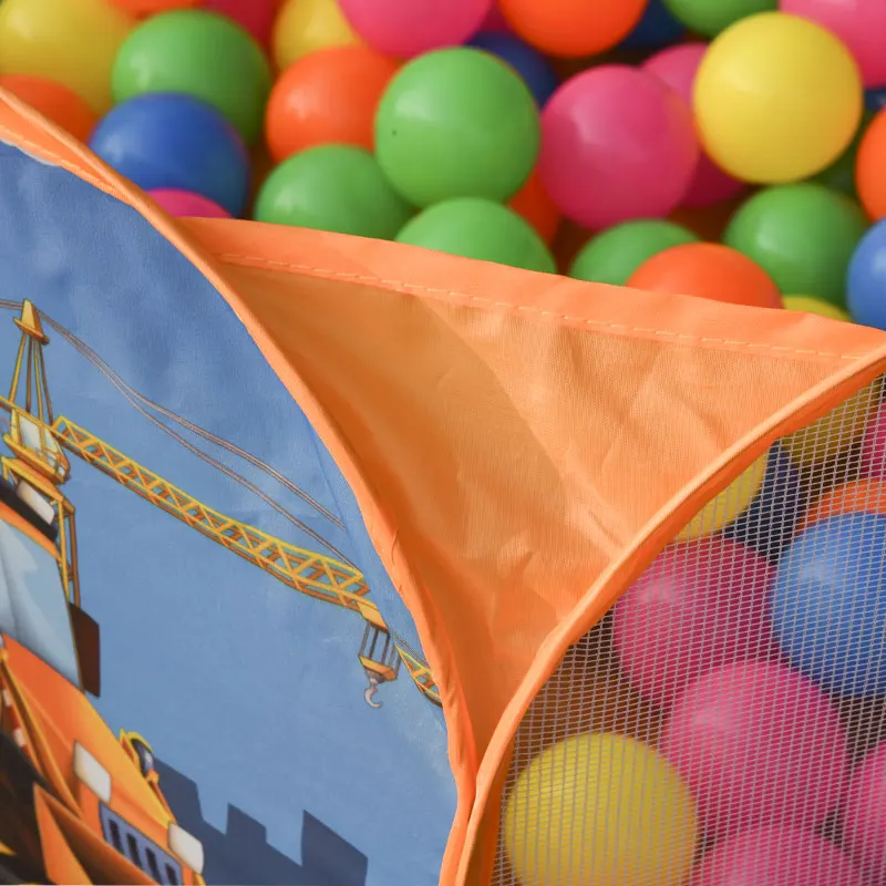 Children Shooting Pool Toys Cartoon Engineering Car Ocean Ball Pool Toys