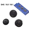 CNC Steel Cut SHS Gear Set Torque 16:1 18:1 High Speed Gear Set For Ver.2 AEG EBB Airsoft Gearbox 1