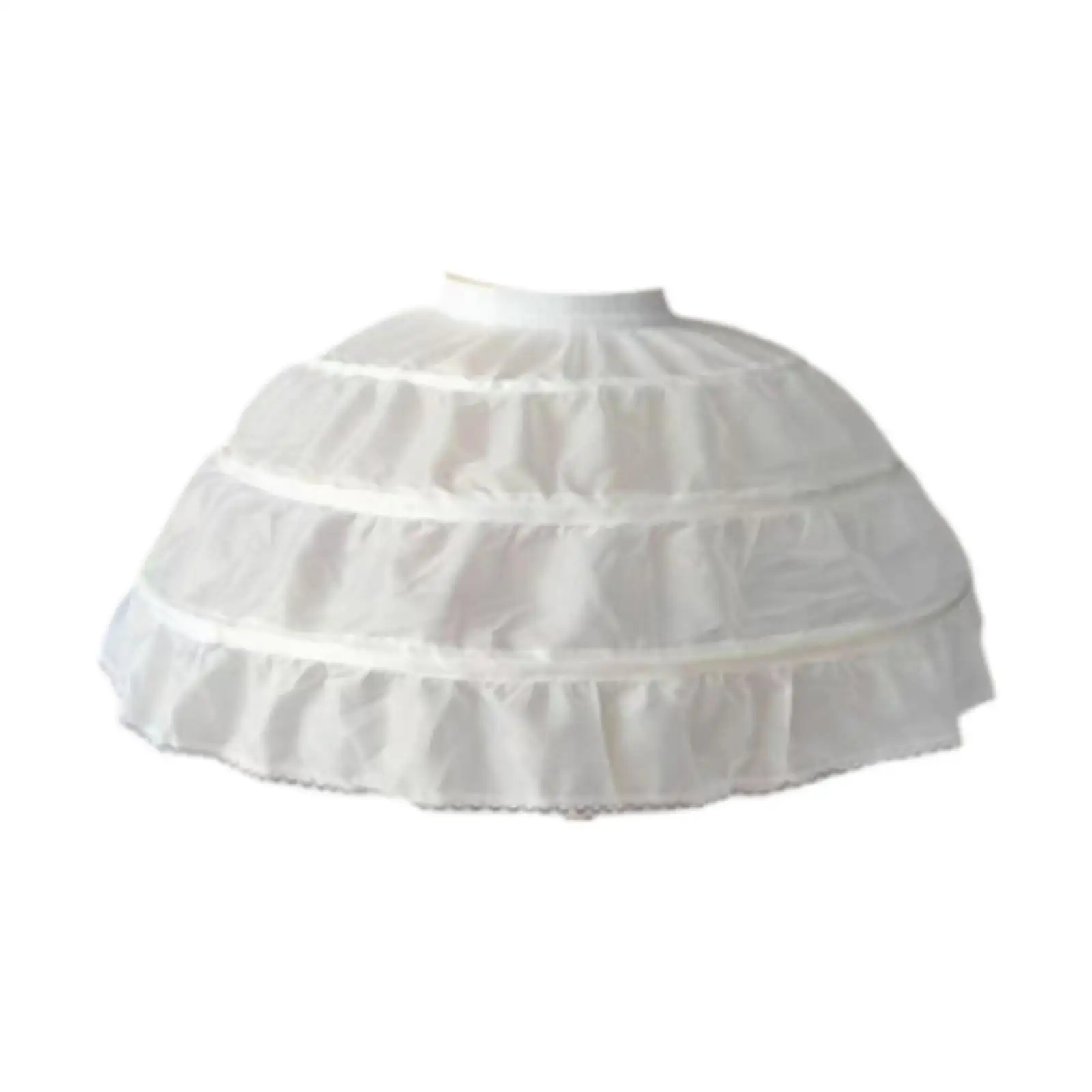 3 Hoops Petticoat Simple Dress Underskirt for Stage Performance Role Playing