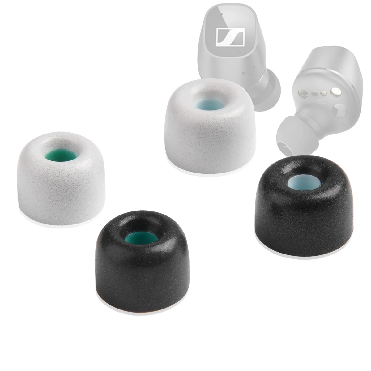 

4Pcs Memory Foam Ear Tips for Sennheiser CX Plus/CX500BT Earbuds Eartips Ture Wireless Earphone Tips 4-5mm