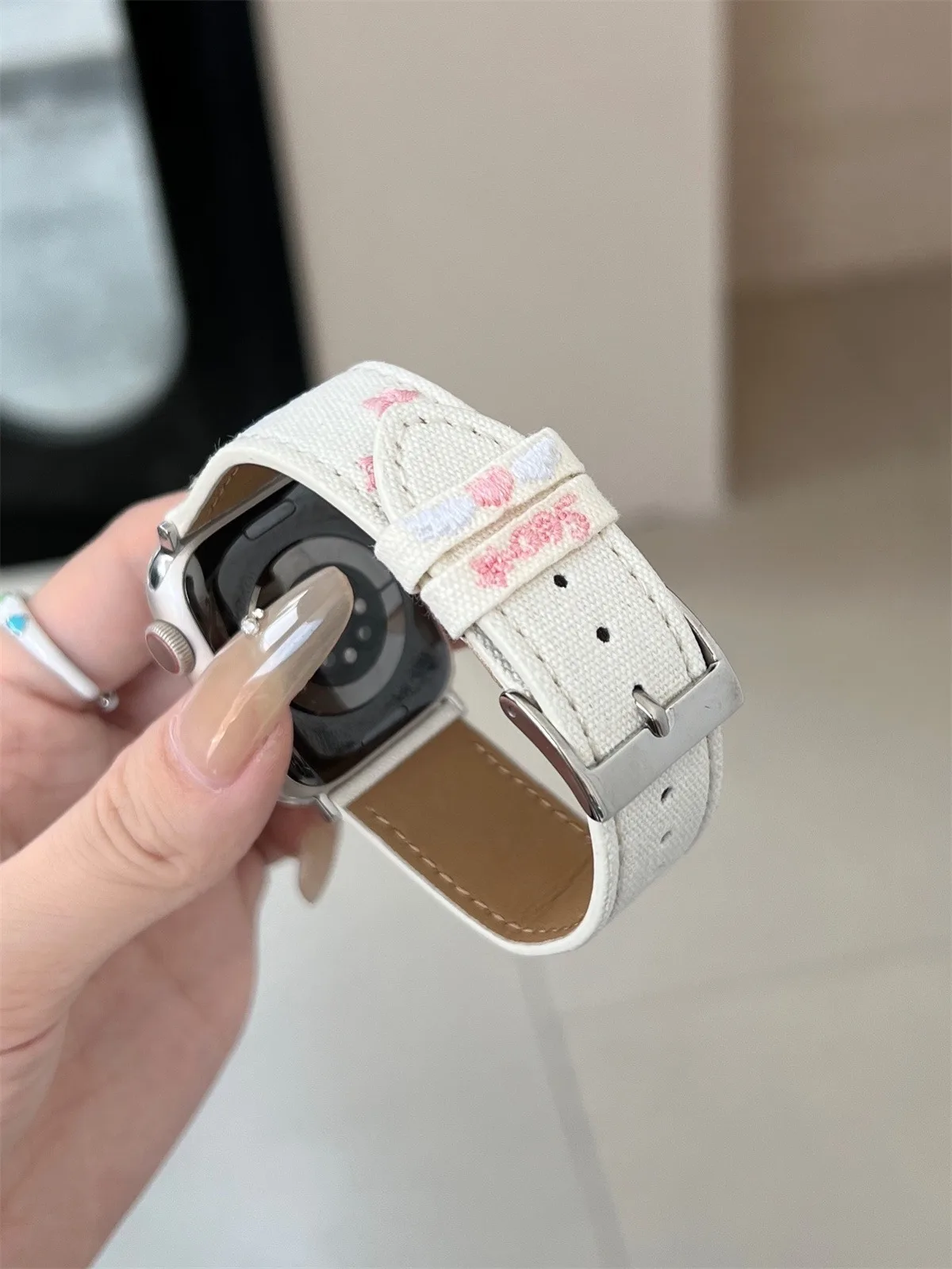 Uhrenarmband für Iwatch 42/44/45/46/49 mm 38/40/41 mm PU-Leder-Mode-Uhrenarmband für Uhrenserie Ultra2 Serie 10/9/8/7/6/5/4/3/2/1_voghion.com