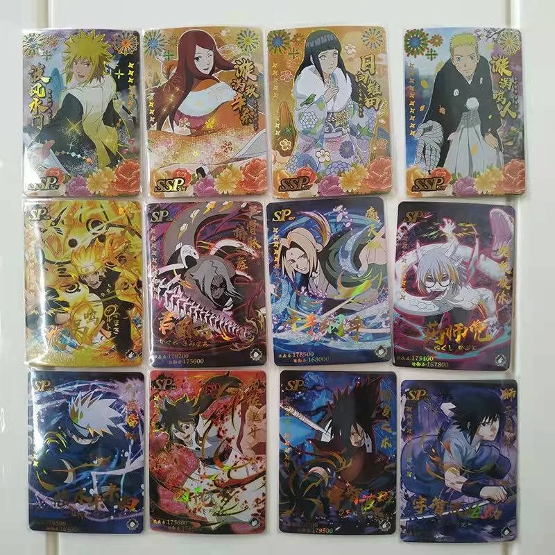 Kleine Dinosaurier-Naruto-Ninjutsu-Karte, komplettes Set aus SSP- und SP-Karten, brandneue, authentische japanische Anime-Charakter-Sammelkarte – Detail 3