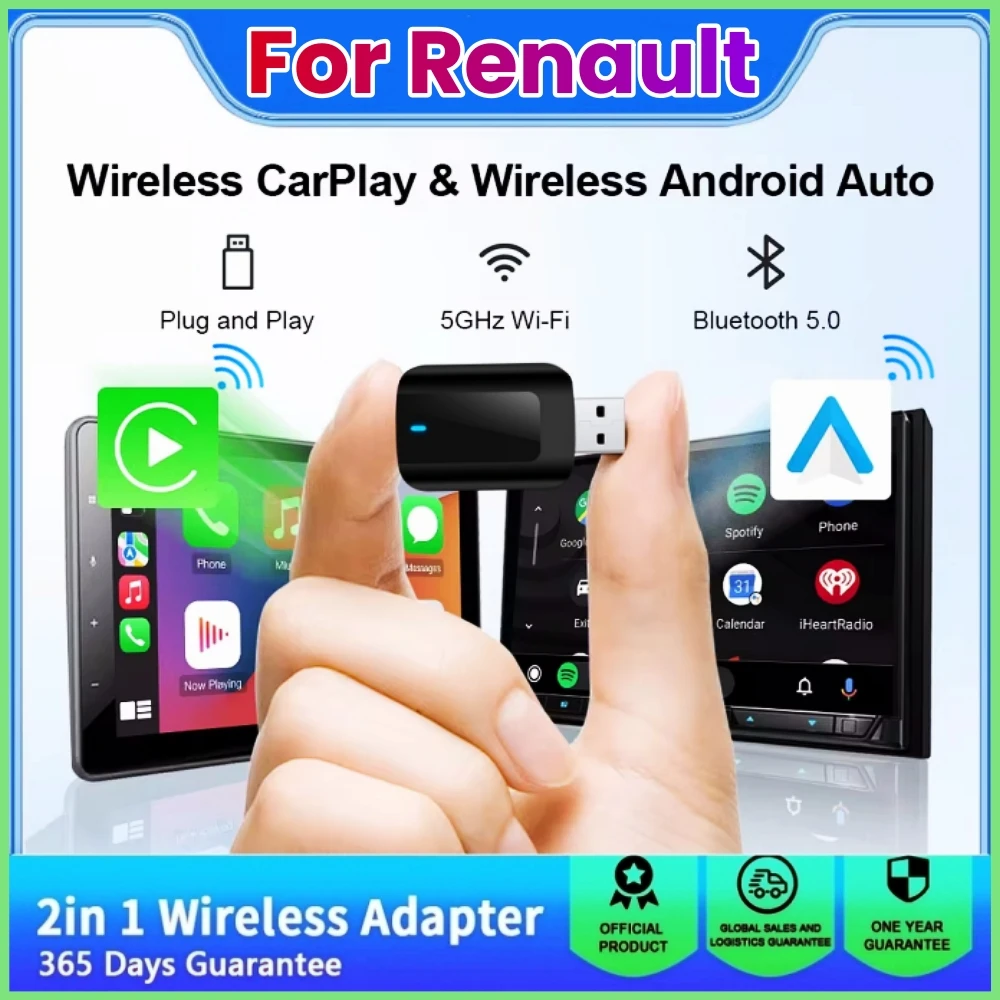 Carplay Wireless Adapter für Renault Megane 2016-2019 2020 2021 2022