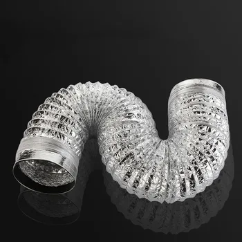 80-200mm Ventilator Pipe Aluminum Air Ventilation Hose for Bathroom Kitchen System Vent Exhaust Duct Tube Accessories