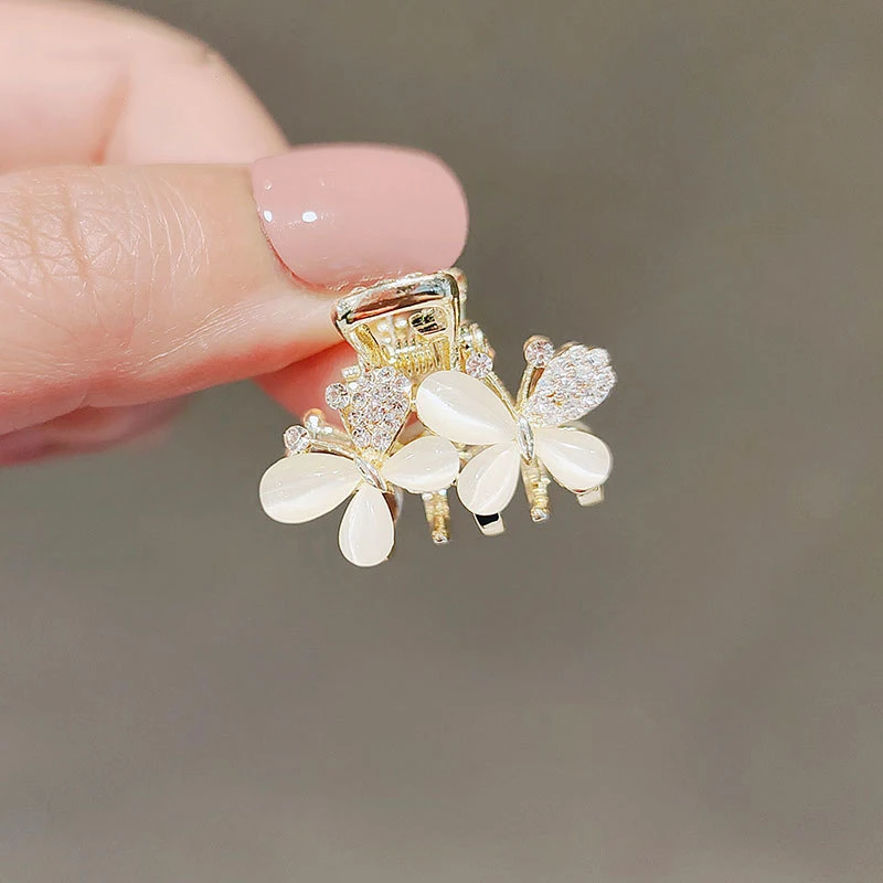 Flower Clip Headdress Hair Clip Female Net Red Head Small Hair Catch Bangs Top Hairpin Shark For hair clips,hair accessories