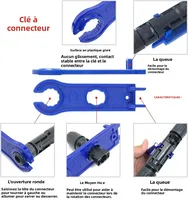 Pince à sertir pour fil solaire photovoltaïque SN-2546B, connecteurs solaires 2.5/4/6 mm2, panneau solaire, Kit d'outils de serrage pour câble PV 4