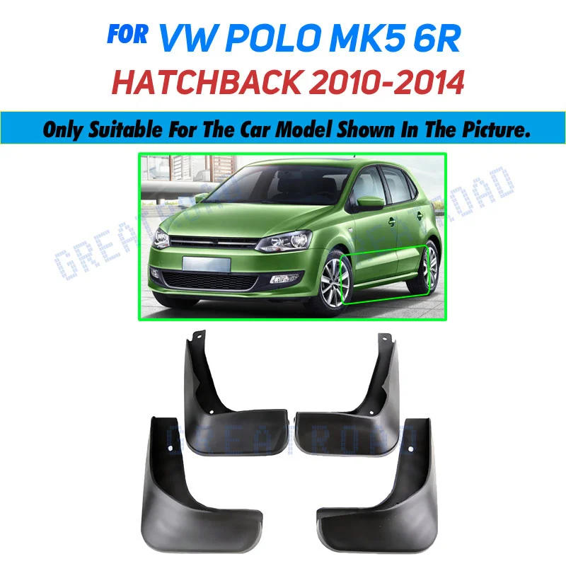 Vordere hintere Schmutz fänger für volkswagen vw polo mk5 6r 6c 2010-2015  Kotflügel Kotflügel Spritz schutz Schlamm klappe Autozubehör - AliExpress