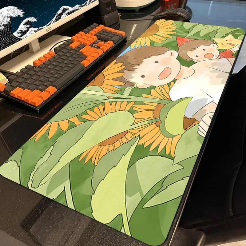 

Large Kawaii Mouse Pad XXL Mousepad Waterproof Keyboard Pads Gaming Hot Accessories Mouse Mat 900x400mm Cute Computer Mousepads