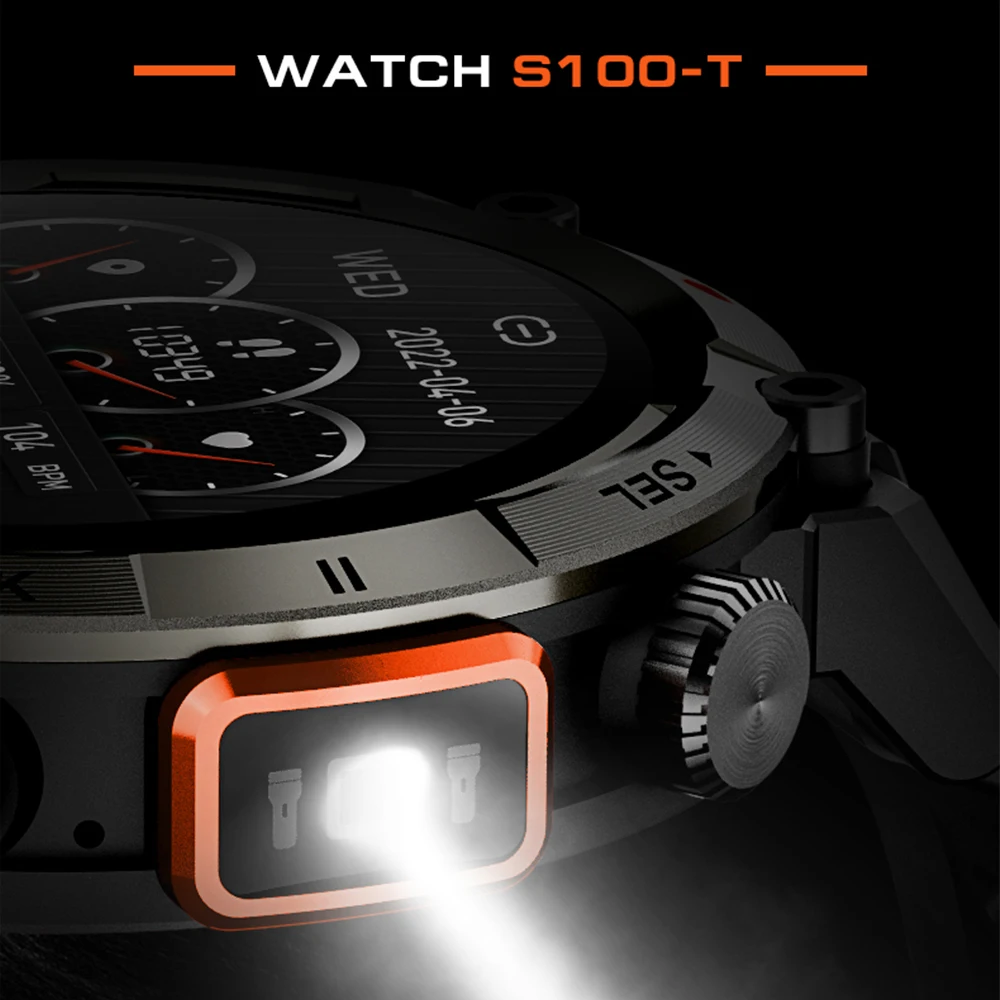 LEMFO Ʈ ġ S100 Smartwatch  ǰ  ޴      ȭ 2023 1.43 ġ