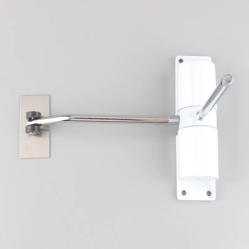 Surface Mounted Door Gate Closer Black Outdoor Spring Elastic Loaded Adjustable Door Closer MJ