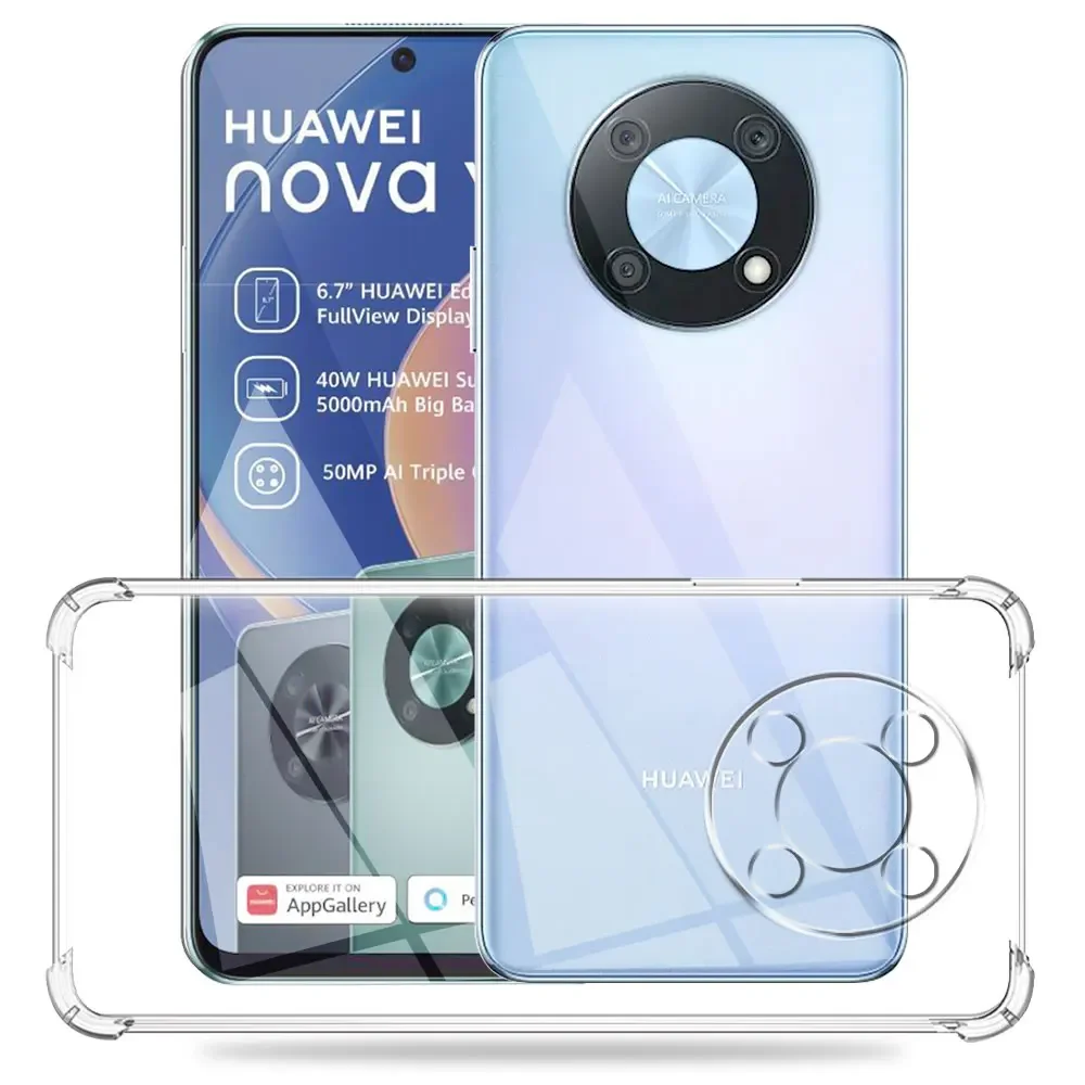 Sleek Silicone Soft Shockproof Transparent Cover - Clear Protective Case Fit