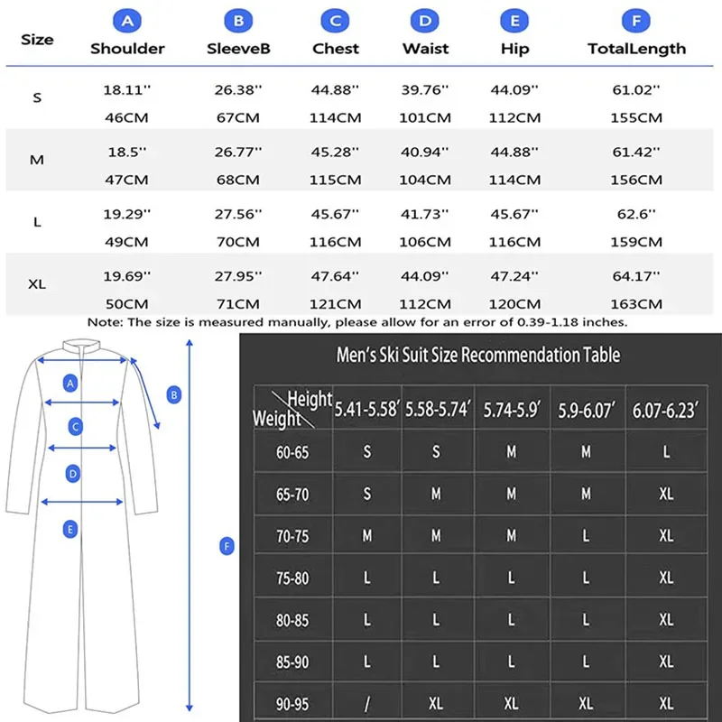 New Ski Suit Women Loose Outdoor Snowboarding Jacket One-Piece Skiing Set Men Overall Thermal Jumpsuit Windproof Waterproof