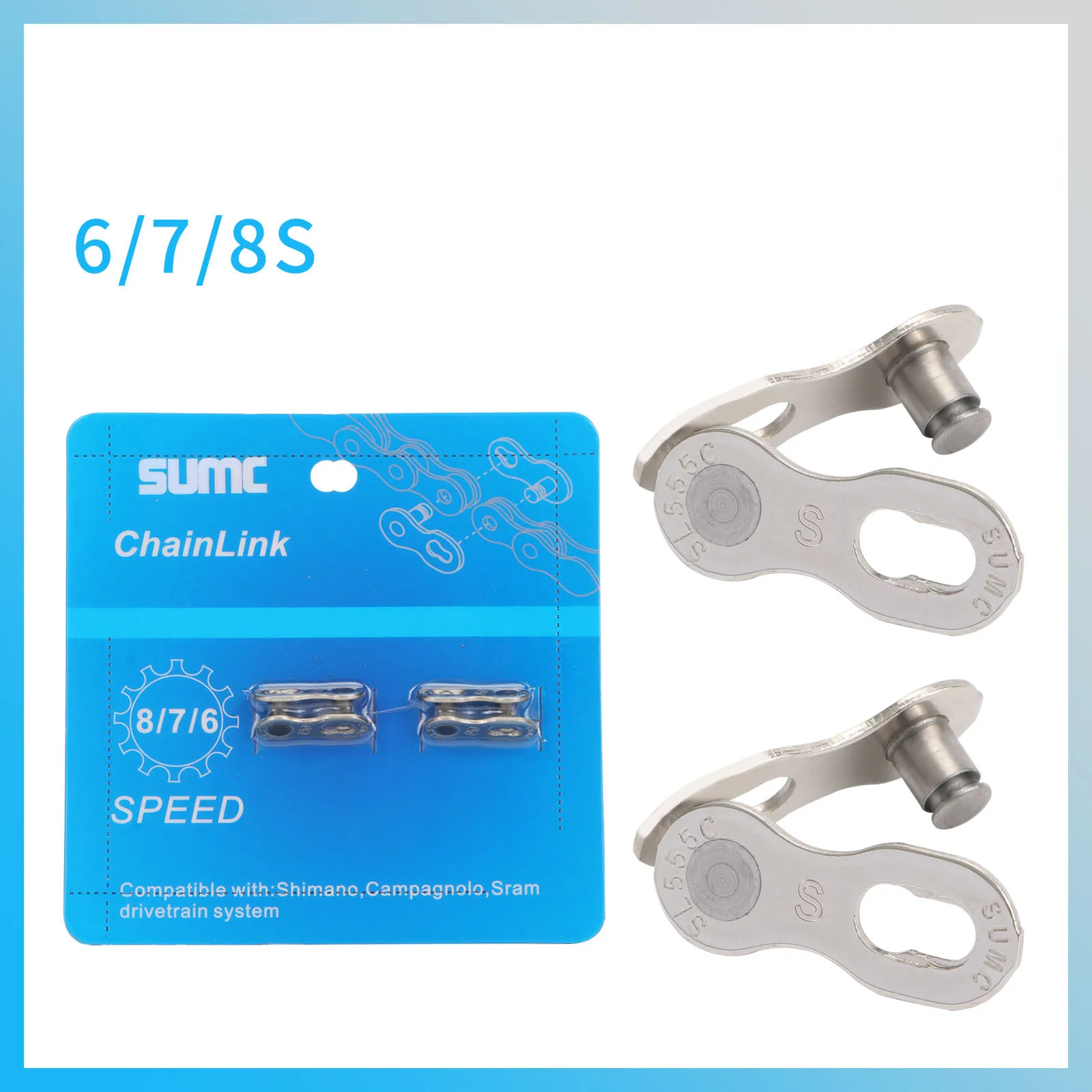 5 Paia 1/6/7/8/9/10/11/12 Velocà Catena Della Bicicletta - Foto 6