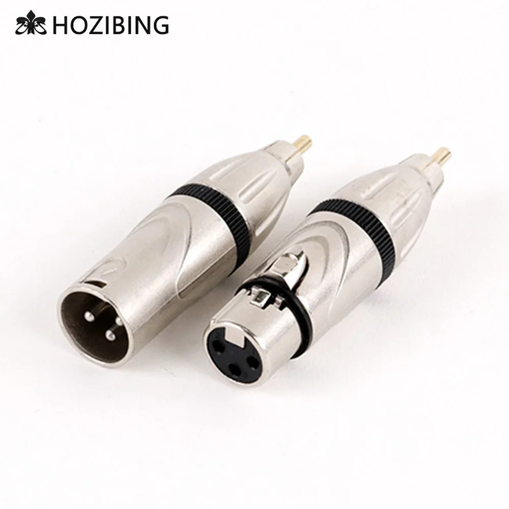 Переходник с RCA «папа» на 3 контакта XLR «папа»/«мама», переходник, соединитель, кабель, аудиоконвертер для усилителя микрофона, 1 шт.