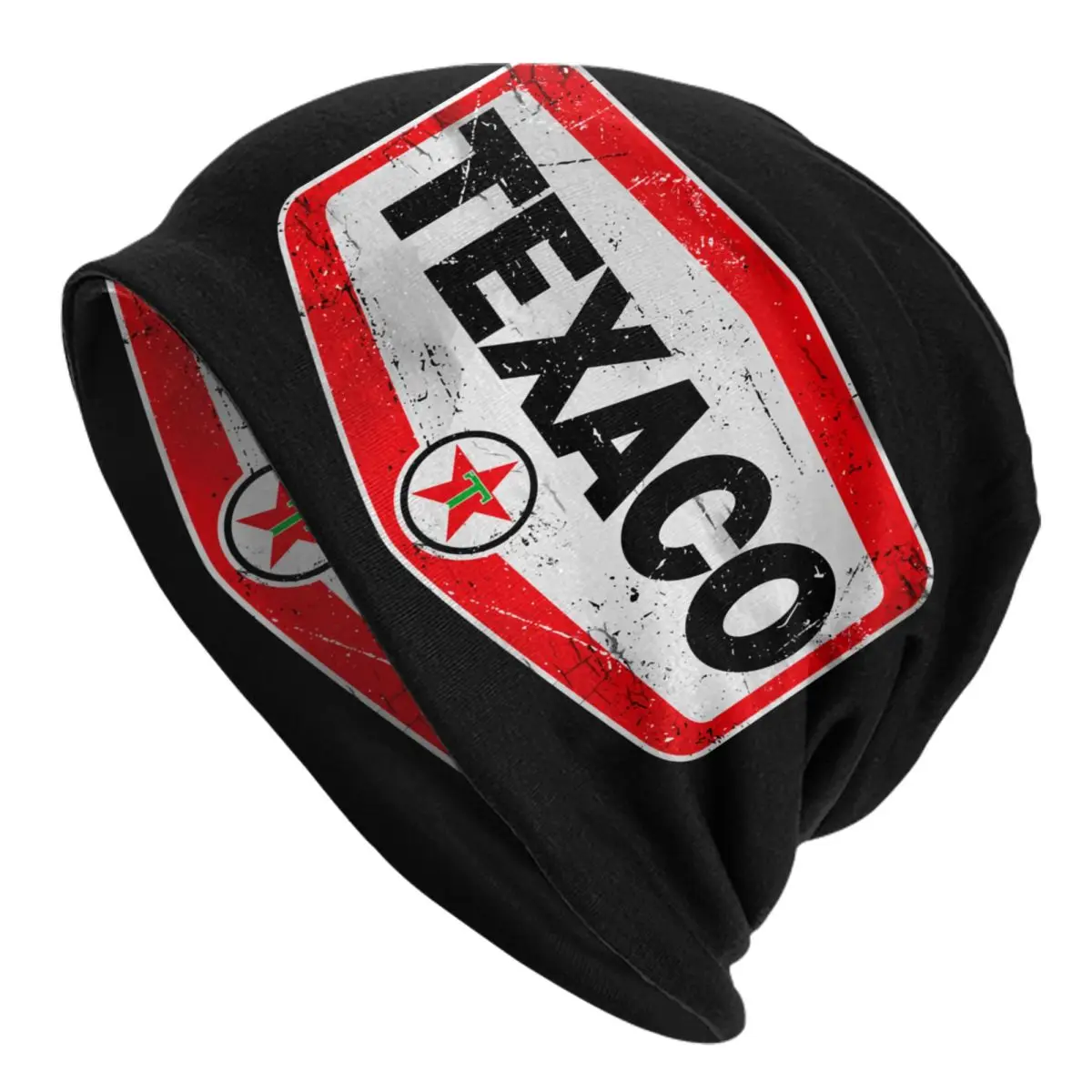 

Vintage Texaco Logo Skullies Beanies Caps Unisex Winter Warm Knitting Hat Men Women Fashion Adult Bonnet Hats Outdoor Ski Cap