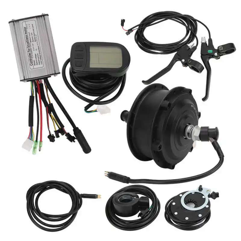 Electric Mountain Bike Conversion Kit with KTLCD5 36V 350W Modified Front Drive Motor for Road Bike