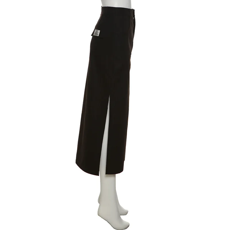 Goth Grunge Women Midi Skirt