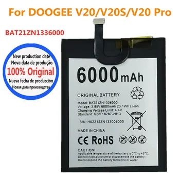 New 100% Original BAT21ZN1336000 Battery For DOOGEE V20 V20S / V20 Pro V20Pro 6000mAh Mobile Phone Bateria Battery