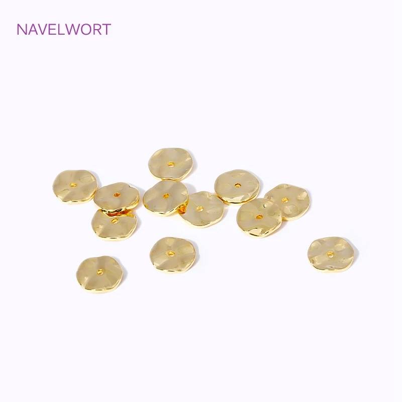 30 Perline Distanziali A Stella In Rame – Oro E Argento – 6x6 Mm – Per Gioielli Fai Da Te, Bracciali, Collane