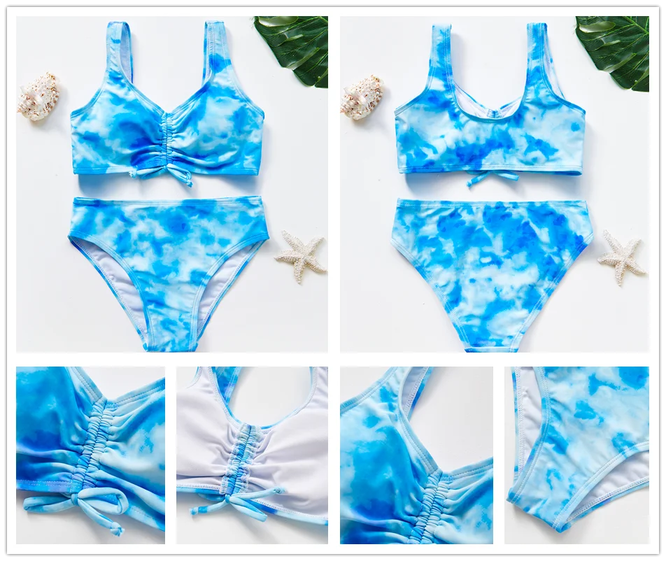 Generic Children's Swimwear Two Piece Flamingo Swimsuit For Girls