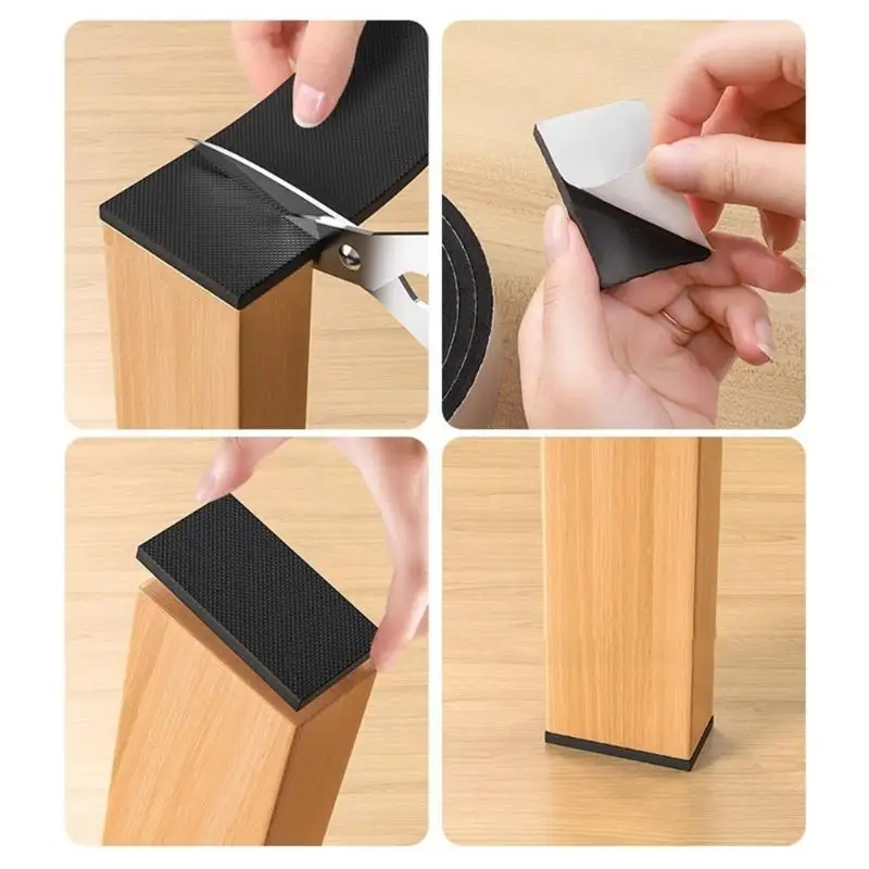 Foam Chair Leg Protectors for Quiet and Nonslip Home Office Use