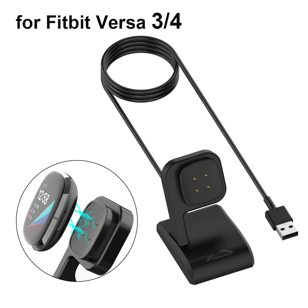 Caricabatterie Dock Per Fitbit Sense 2 E Fitbit Versa 4 E Fitbit Sense E Fitbit Versa 3 Stazione Di Supporto Per Cavo Di Ricarica Usb Di Ricambio