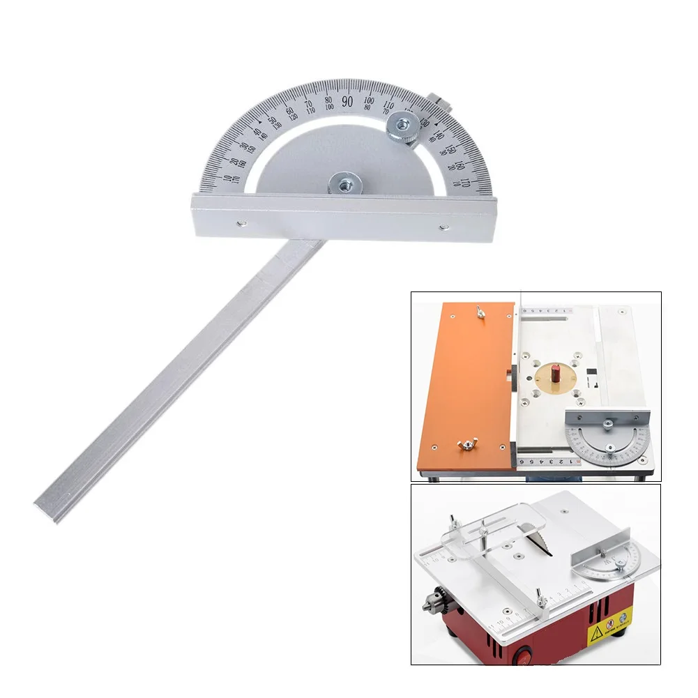 

DIY T-slot Angle Ruler Mini Table Saw Circular Router Miter Gauge Design Woodworking Machines Angle Ruler Measuring Tools