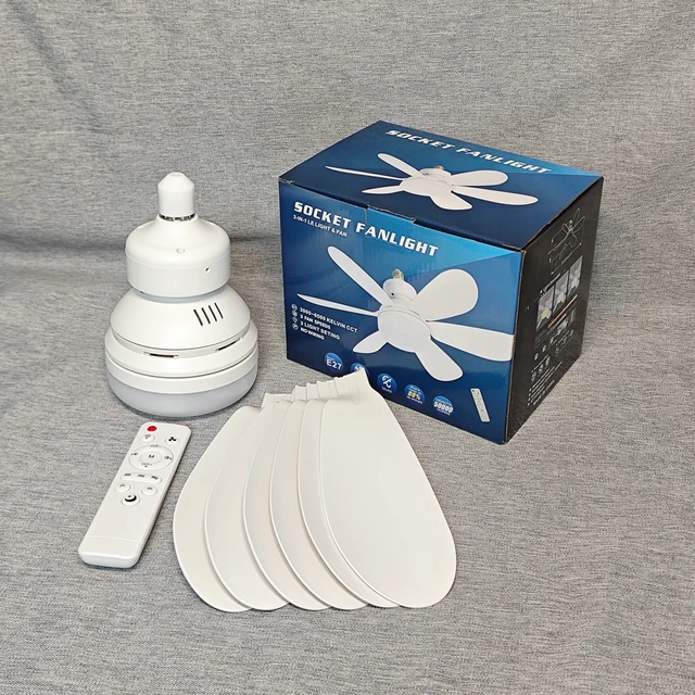 Ceiling Fan Light LED 30W E27 With Remote Control for Dimming, Suitable for Living room, Study, Household Use, 85-265V 4