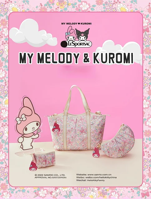 LeSportsac My Melody and Piano Floral Tote Bag with Charm – In Kawaii Shop