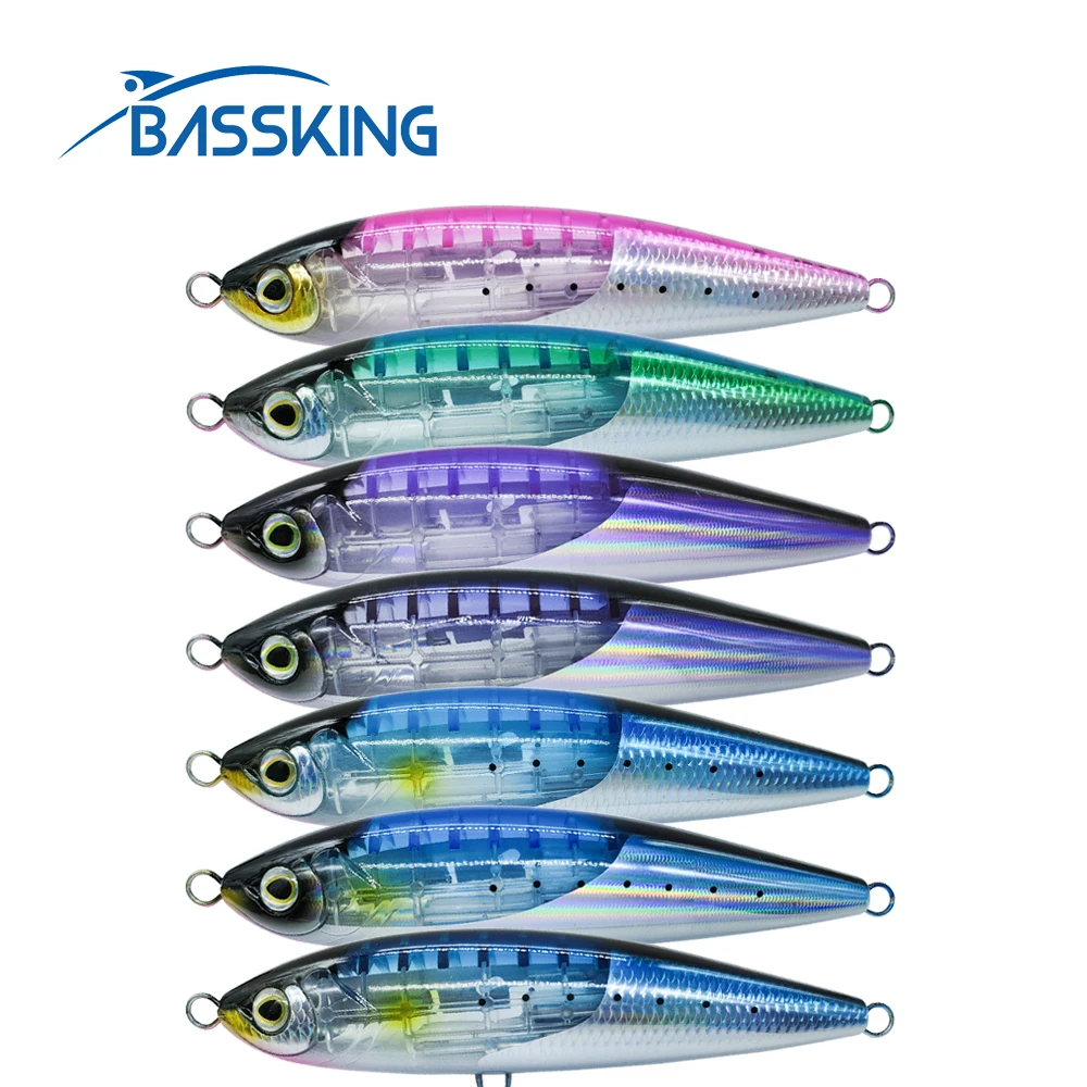 

BASSKING GT Sea Trolling Lure Stickbait Pencil Fishing Lures 175mm 92g Artificial Hard Bait for Sea Tuna Fishing Accessories