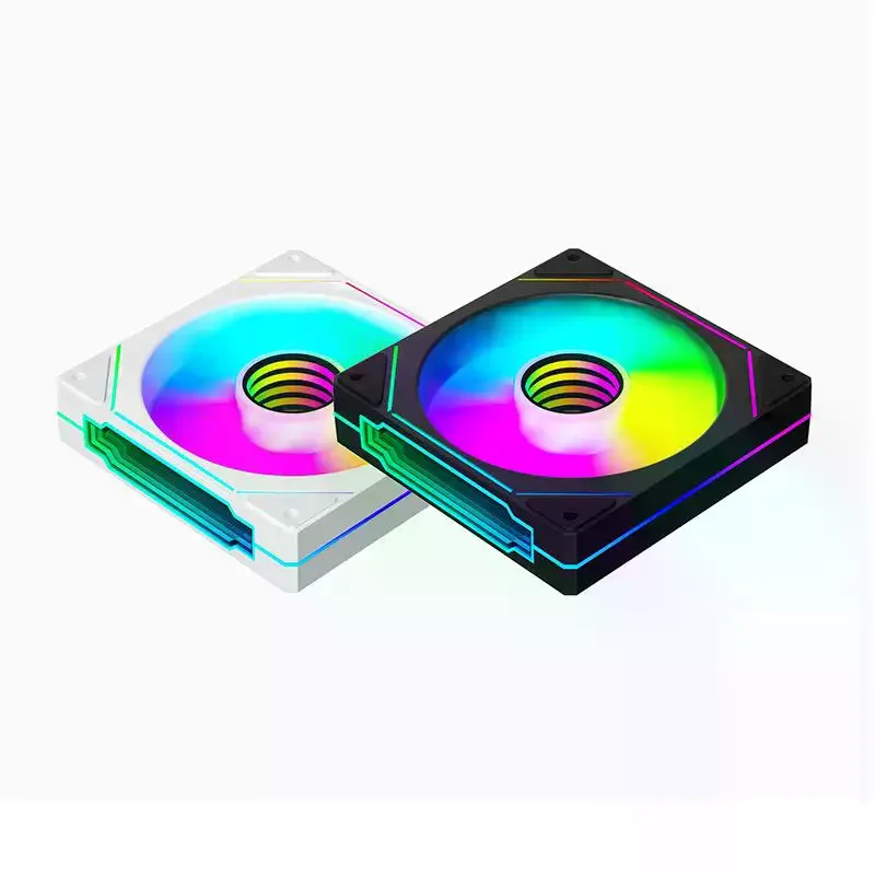12cm ARGB 4핀 컴퓨터 케이스 팬 저소음 냉각 12V 대용량 풍량 800-1600RPM 데스크탑 게이밍 PC 조립용