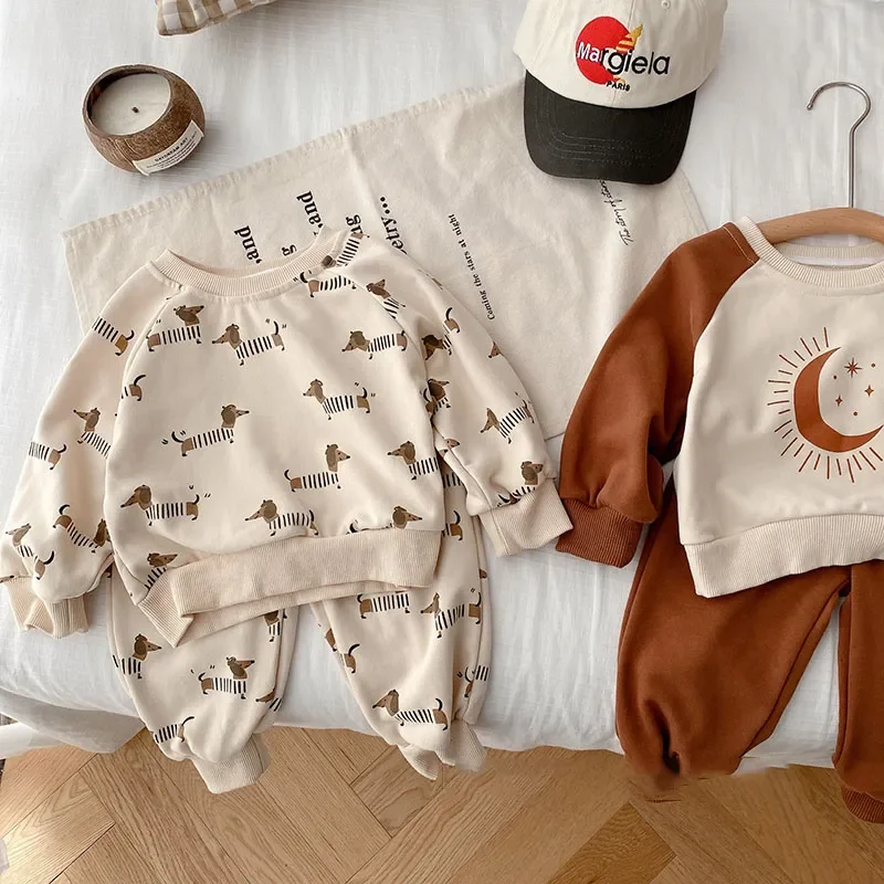 Baby Boys Clothing Set Infant Hoodie And Pants 2 Pcs Suit Casual Style Girls Clothes Set kids clothing set girls clothing set boys clothing set
