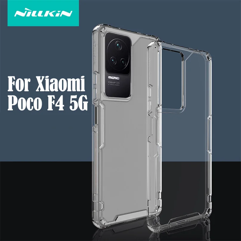 

Nillkin For Xiaomi Poco F4 5G Case Nature Pro Transparent Clear TPU PC Protection Back Cover For Xiaomi Poco F4 Phone Housing