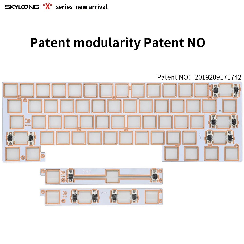 Купить SKYLOONG GK61 GK61X 60 Mechanical Wooden Keyboard Kit Hotswap