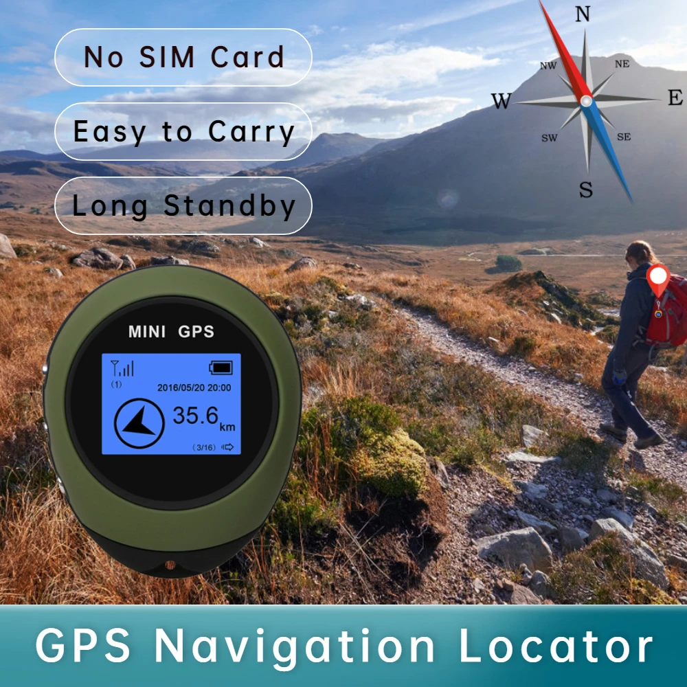 Mini Hand-held keychain GPS Finder mini GPS tracker without sim card for Outdoor Sport/Travel vehicle tracker