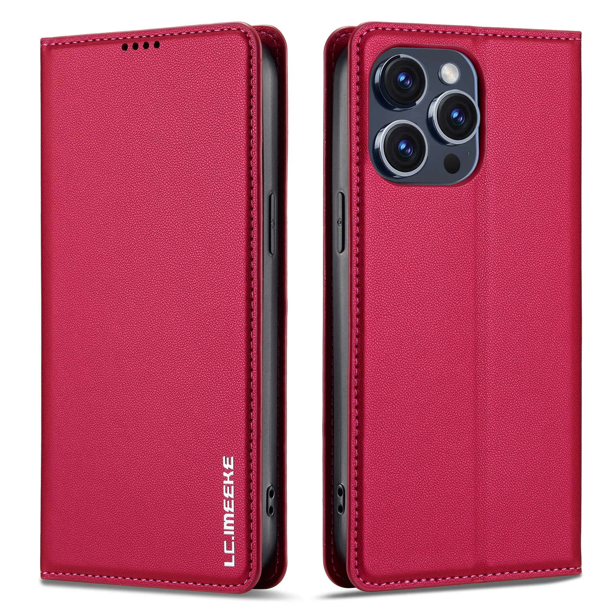 Preklopna magnetska kartica, solt novčanik, kožna futrola za iPhone 16 Pro Max 15 Plus 14 13 12 11 SE4 XS XR knjiga, poslovna torba, postolje_voghion.com