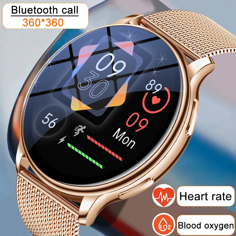 

New smartwatch 360*360 women's Bluetooth call watch men's fitness exercise heart rate body temperature detection For Android IOS