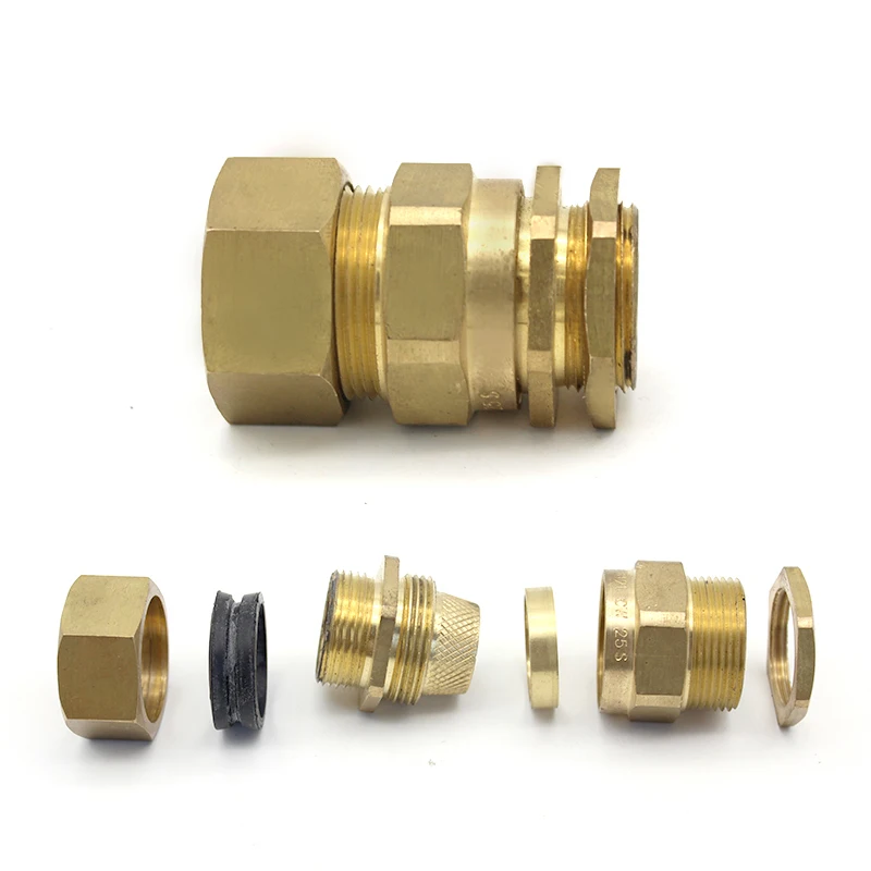 Electrical Nickel Plated CW Industrial Type Cable Gland CW25 CW20 Size Armoured Thread Flexible Wire Range Waterproof