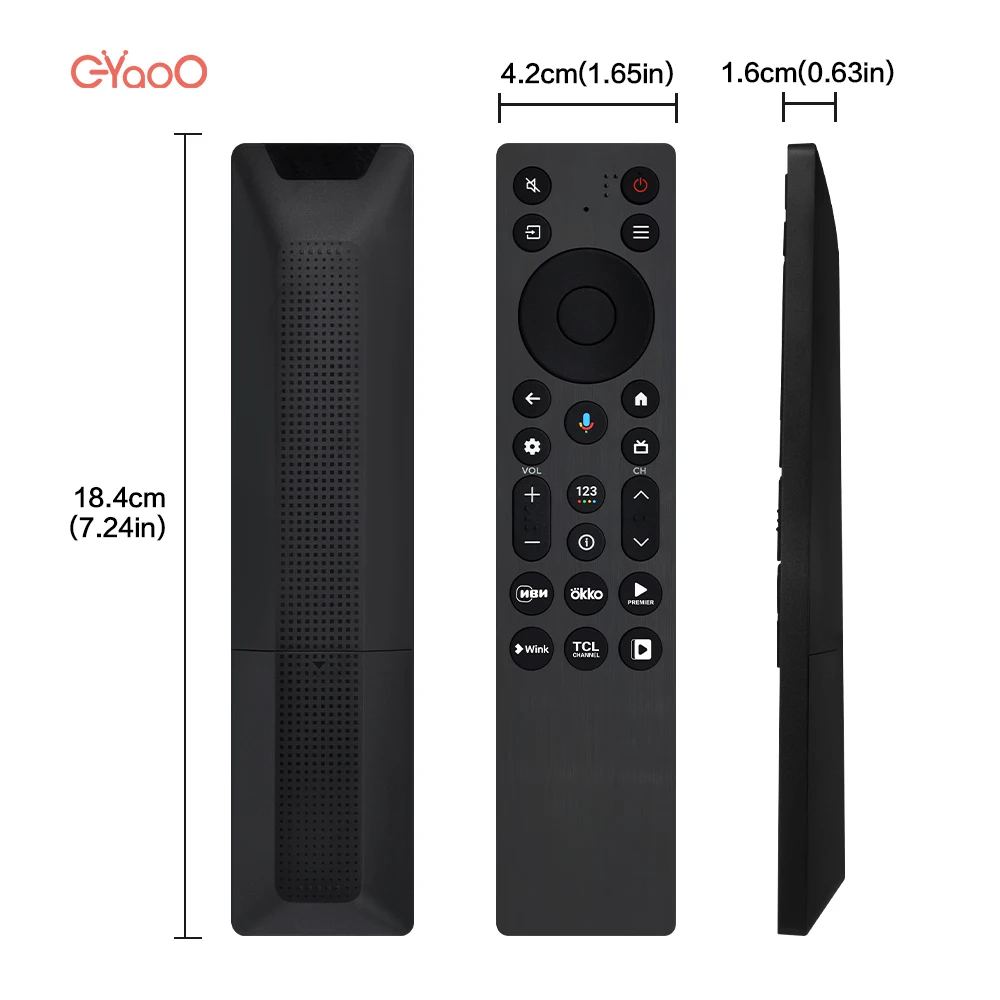 RC813A FMB9 TCL TV 예비 부품 C755/QM6K/QM7K 시리즈 4K 스마트 TV에 적합한 새로운 음성 원격 제어 장치