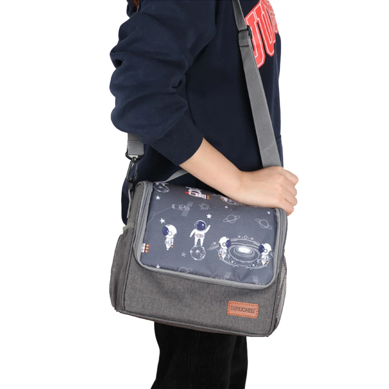 Insulated Lunch Bag Portable Student Waterproof Handbag Food Beverage Fruit Cooler Ice Bags Office Worker Bento Bag