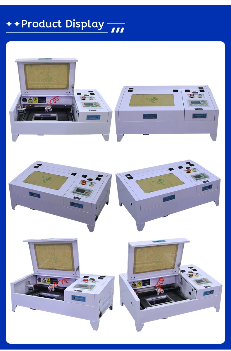 Factory Supply CO2 Laser Cutting Engraving Machine 3020 Rubber Seal Acrylic Cutter Easy to Operate